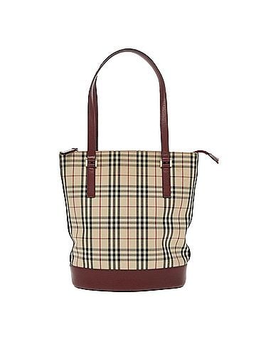 Burberry Nova Check Beige Canvas Tote Bag (view 1)