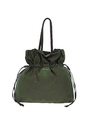 Prada Khaki Synthetic Tote Bag (view 1)