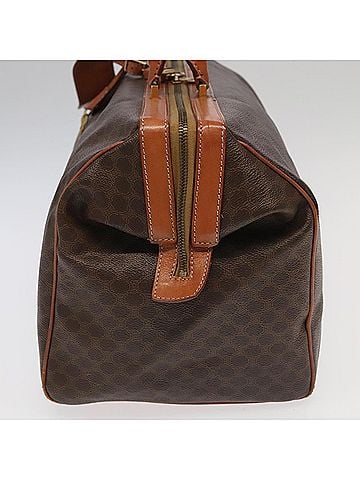 Céline Boston Brown Canvas Travel Bag (view 2)