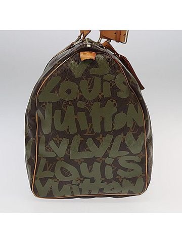 Louis Vuitton Keepall 50 Khaki Canvas Travel Bag (view 2)