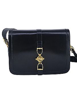 Céline Carriage Navy Leather Shoulder Bag (view 1)