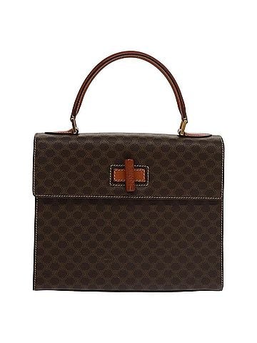 Céline Macadam Brown Leather Handbag (view 1)