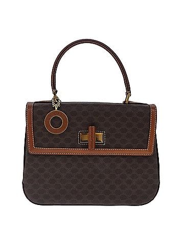 Céline Macadam Brown Canvas Handbag (view 1)