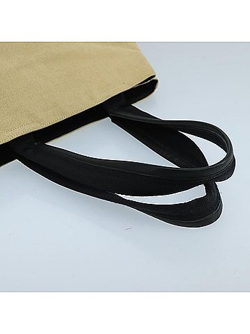 Prada Beige Canvas Tote Bag (view 2)