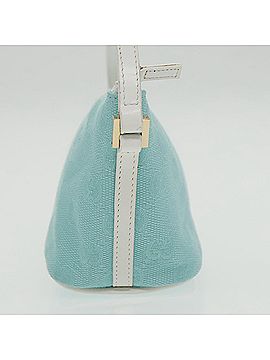 Gucci Blue Canvas Handbag (view 2)
