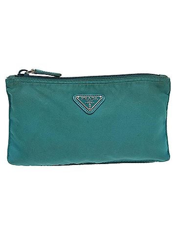 Prada Re-Nylon Blue Synthetic Clutch Bag (view 1)