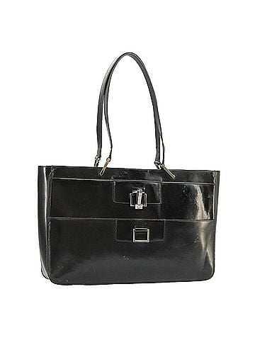 Gucci Black Patent Leather Tote Bag (view 1)
