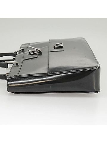 Gucci Black Patent Leather Tote Bag (view 2)