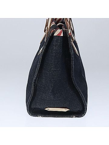 Burberry Blue Label Blue Canvas Tote Bag (view 2)