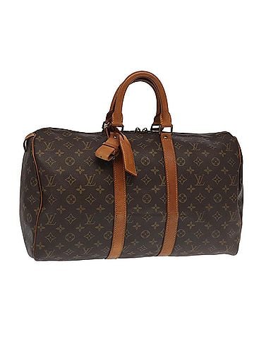 Louis Vuitton Keepall 45 Brown Canvas Travel Bag (view 1)