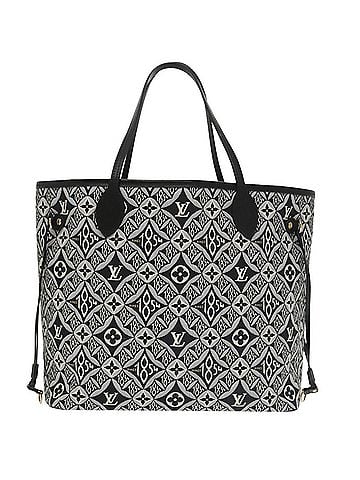 Louis Vuitton Neverfull Black Canvas Tote Bag (view 1)