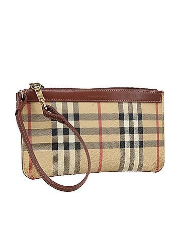 Burberry Nova Check Beige Canvas Clutch Bag (view 1)