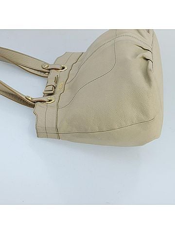 Burberry Beige Leather Tote Bag (view 2)