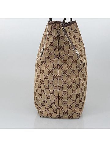 Gucci Brown Canvas Tote Bag (view 2)