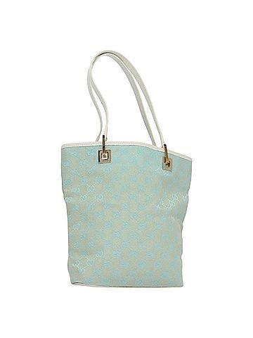 Gucci Blue Canvas Tote Bag (view 1)