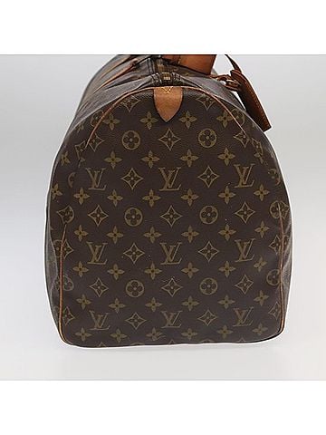 Louis Vuitton Keepall 55 Brown Canvas Travel Bag (view 2)
