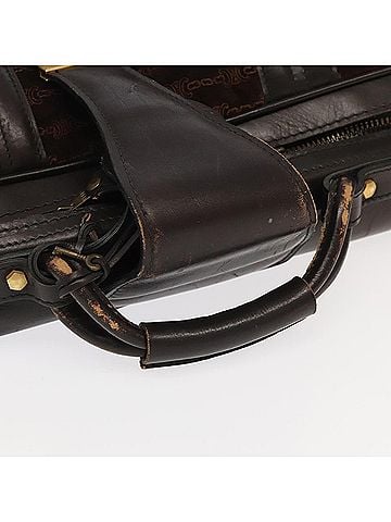Céline Macadam Brown Suede Travel Bag (view 2)