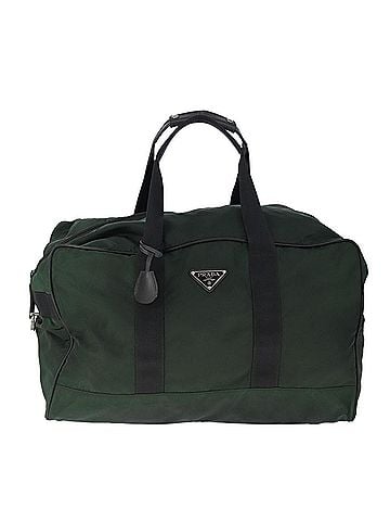 Prada Re-Nylon Khaki Synthetic Travel Bag (view 1)