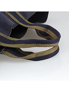 Hermès Fourre Tout Navy Canvas Tote Bag (view 2)