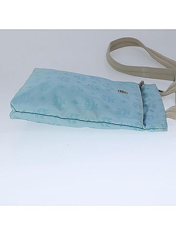 MCM Blue Synthetic Shoulder Bag (view 2)