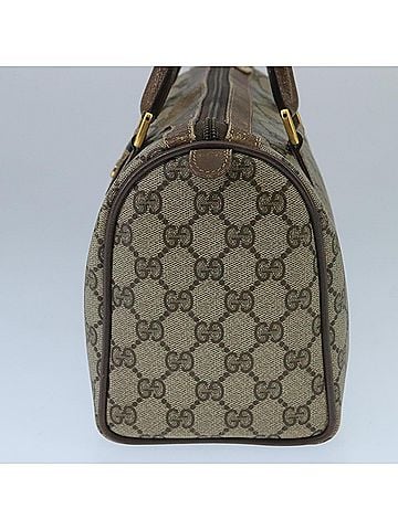Gucci Gg Supreme Beige Canvas Travel Bag (view 2)