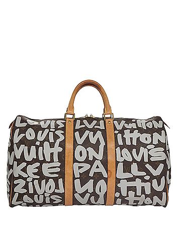 Louis Vuitton Keepall 50 Brown Canvas Travel Bag (view 1)