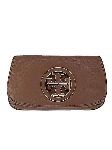 Tory Burch Brown Leather Shoulder Bag (view 1)
