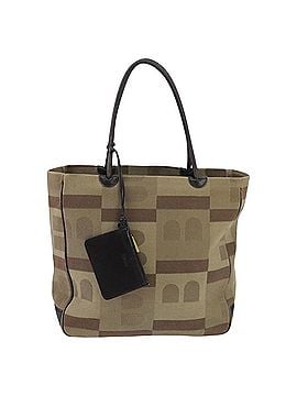 Bally Beige Canvas Tote Bag (view 1)