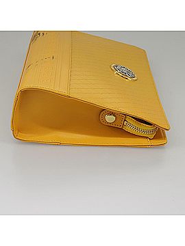 Versace Yellow Leather Clutch Bag (view 2)