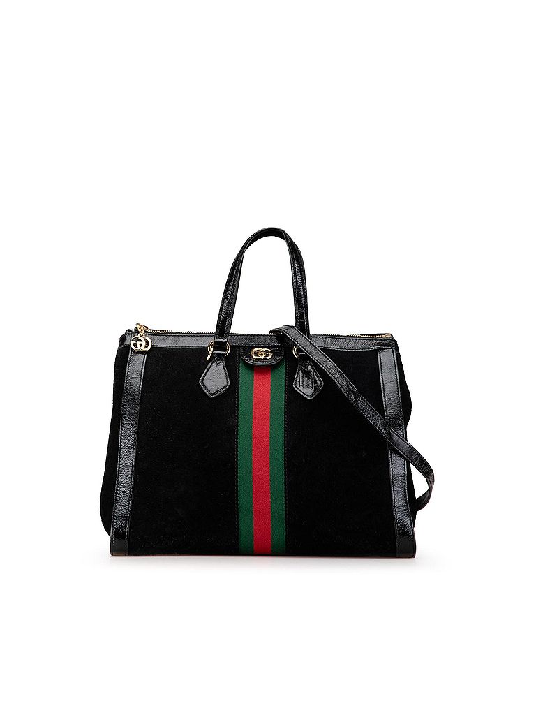 Gucci 100% Suede Black Ophidia Suede Satchel One size - photo 1