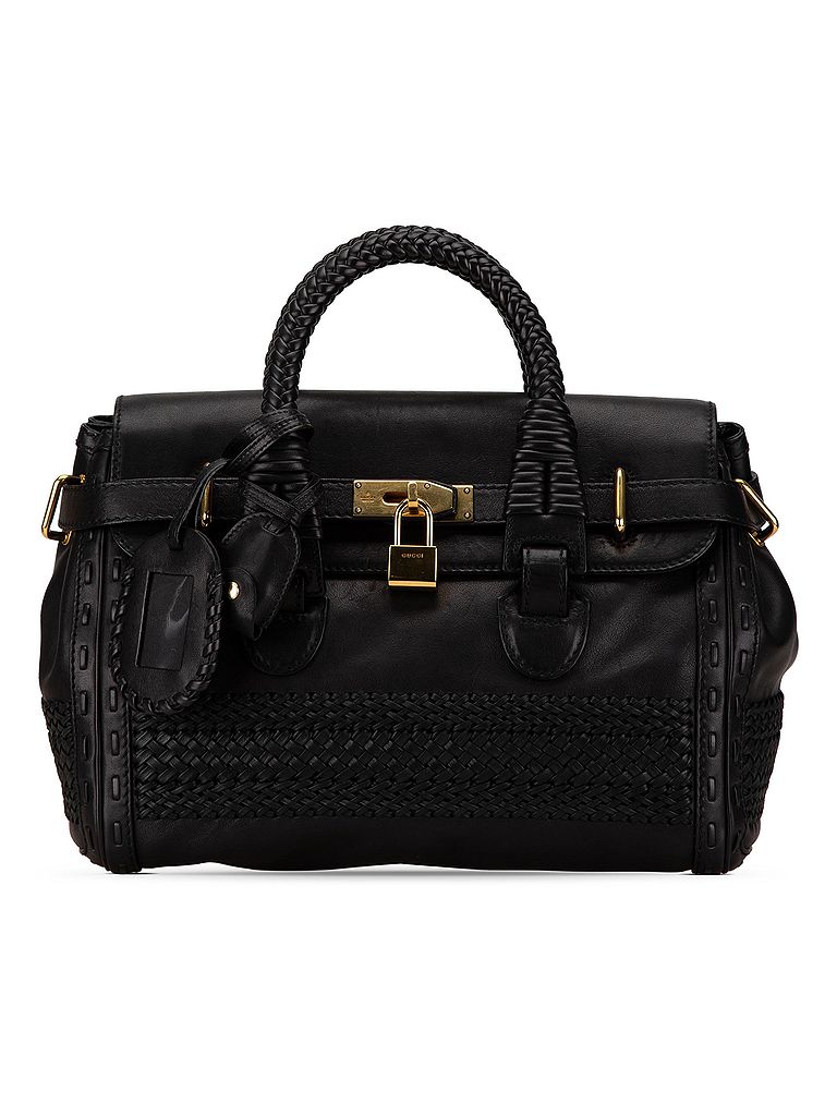 Gucci 100% Leather Black Medium Leather Handmade Handbag One size - photo 1
