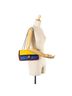 Chanel 100% Lambskin Yellow Medium Tricolor Lambskin Graphic Flap One size - photo 2