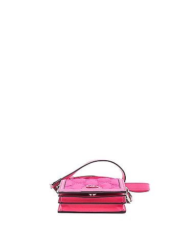 Gucci GG Marmont Flap Messenger Bag GG Matelasse Nylon with Leather Mini (view 2)