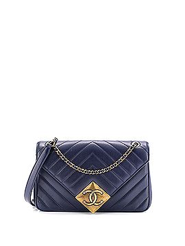 Chanel Pyramid CC Flap Bag Chevron Lambskin Small (view 1)