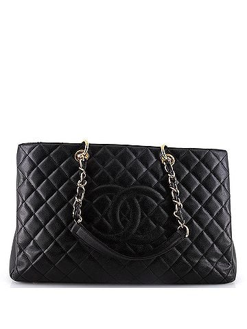 Chanel Grand Shopping Tote Quilted Caviar XL (view 1)