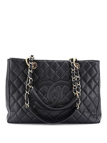 Chanel Grand Shopping Tote Quilted Caviar (view 1)