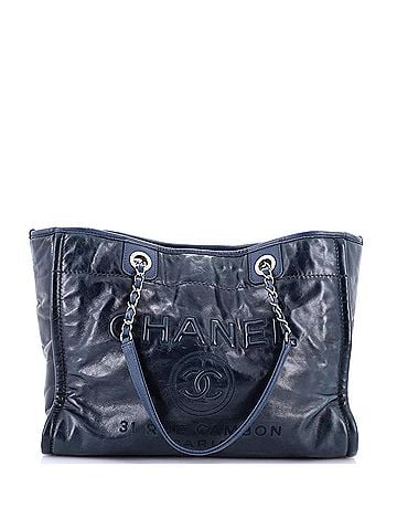 Chanel Deauville Tote Glazed Calfskin Small (view 1)