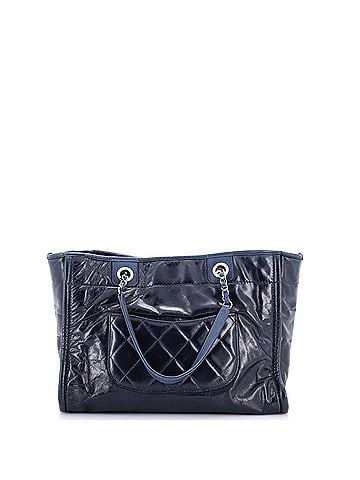 Chanel Deauville Tote Glazed Calfskin Small (view 2)
