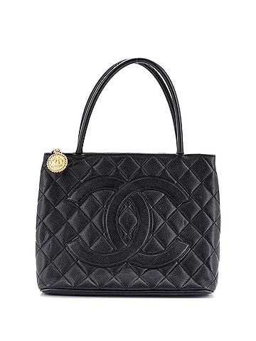 Chanel Medallion Tote Quilted Caviar (view 1)