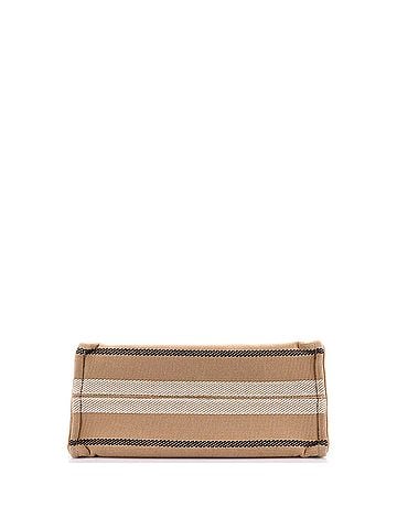 Céline Cabas Thais Tote Triomphe Striped Jacquard Textile Large (view 2)