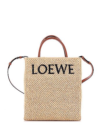 Loewe A4 Tote Raffia and Leather North South (view 1)