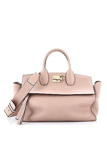 Salvatore Ferragamo Studio Satchel Leather Medium (view 1)