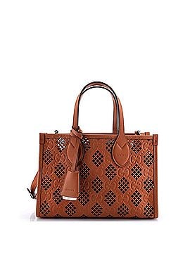 Gucci Convertible Tote GG Debossed Laser Cut Leather Small (view 1)