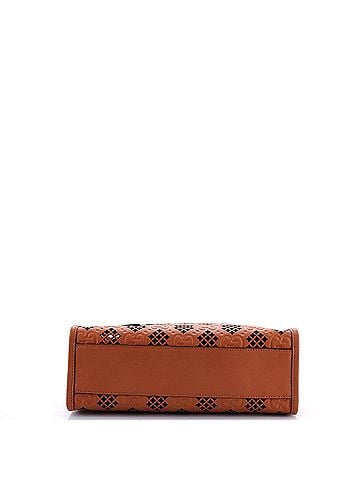 Gucci Convertible Tote GG Debossed Laser Cut Leather Small (view 2)