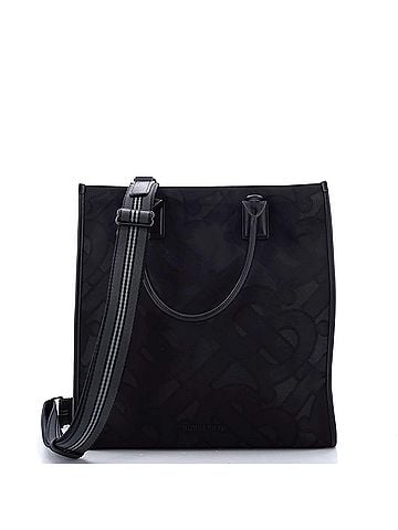 Burberry Convertible Tote TB Monogram Jacquard Canvas Large (view 1)