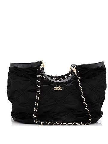 Chanel Maxi Shopping Bag Satin with Grosgrain (view 1)