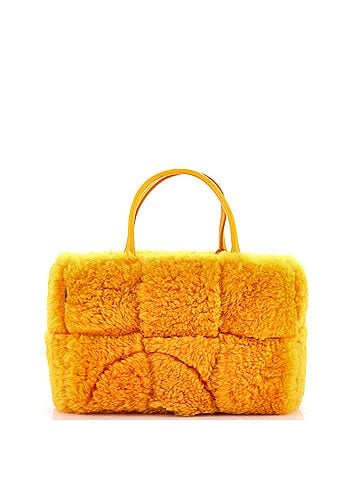 Bottega Veneta Arco Tote Intrecciato Shearling Small (view 1)