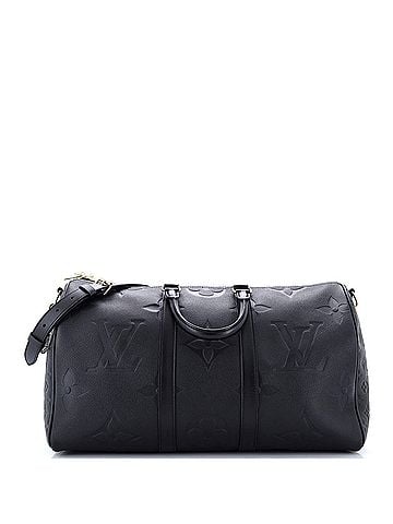 Louis Vuitton Keepall Bandouliere Bag Monogram Empreinte Giant 45 (view 1)
