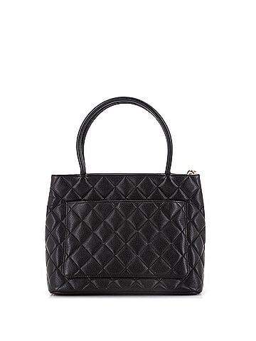 Chanel Medallion Tote Quilted Caviar (view 2)