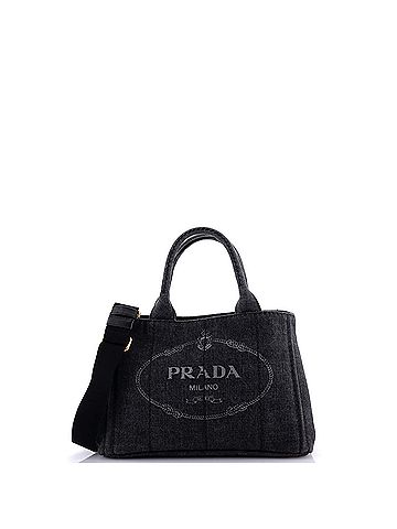 Prada Canapa Convertible Tote Denim Mini (view 1)